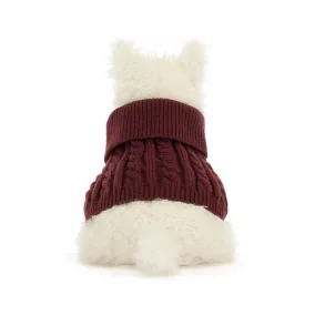 Jellycat plüss - Munro skót terrier pulcsiban