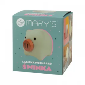 Mary's LED Éjjeli lámpa - Malac