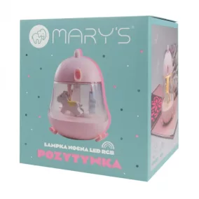 Mary's zenélő éjjeli lámpa LED RGB - rózsaszín