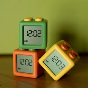   Mary's Lego kocka digitális ébresztőóra - Narancssárga