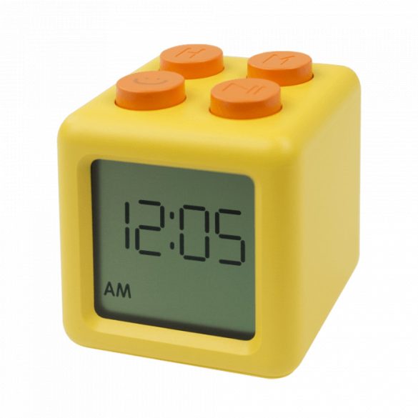 Mary's Lego kocka digitális ébresztőóra - Sárga