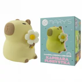 Mary's LED Éjjeli lámpa - Kapibara virággal