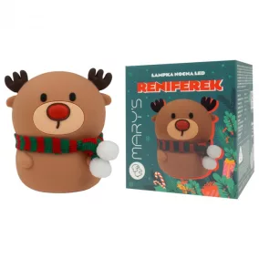 Mary's LED Éjjeli lámpa - Rénszarvas sállal