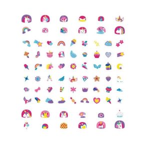 Avenir Nagy körömmatrica szett - Unikornisok