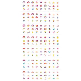 Avenir Tetováló és körömmatrica készlet - Unikornisok