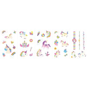 Avenir Tetováló és körömmatrica készlet - Unikornisok