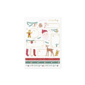 Karácsonyi matrica - Télapó