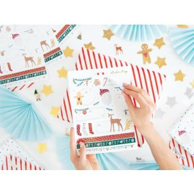 Karácsonyi matrica - Télapó