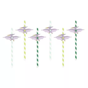 Pterodactyl papírszívószál - 6 db-os csomag
