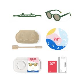   Olivio & Co polarizált napszemüveg 18-36 hó - Oval Cactus green