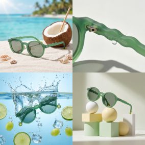   Olivio & Co polarizált napszemüveg 3-5 év - Oval Olive green