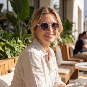   Olivio & Co polarizált felnőtt napszemüveg - Oval Wild flower