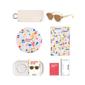   Olivio & Co polarizált felnőtt napszemüveg creative - Colorblock Sand