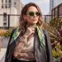 Olivio & Co polarizált felnőtt napszemüveg creative - Olive green