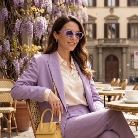   Olivio & Co polarizált felnőtt napszemüveg creative - Shell Purple