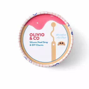 Olivio & Co szilikon szemüvegpánt szett charmokkal - Bézs