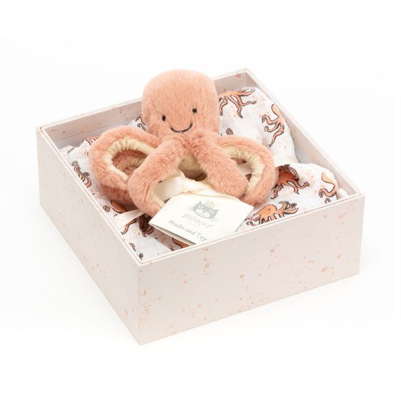 Jellycat plüss - Odell Bébi polip ajándék szett