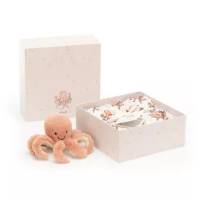 Jellycat plüss - Odell Bébi polip ajándék szett