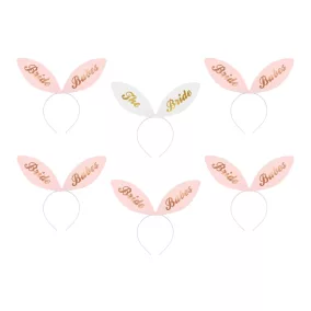 Lánybúcsú fejdísz - "Bride squad' - 6 db