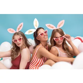 Lánybúcsú fejdísz - "Bride squad' - 6 db