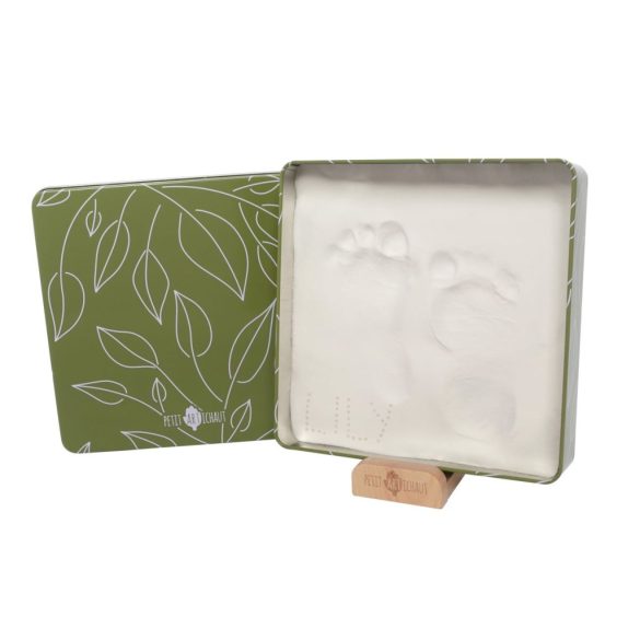 Petit Artichaut kéz- és lábnyomat készítő Baby Box négyzet - Olive Tree