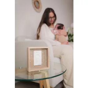   Petit Artichaut kéz- és lábnyomat készítő elegáns fa kerettel - Pretty Hearts
