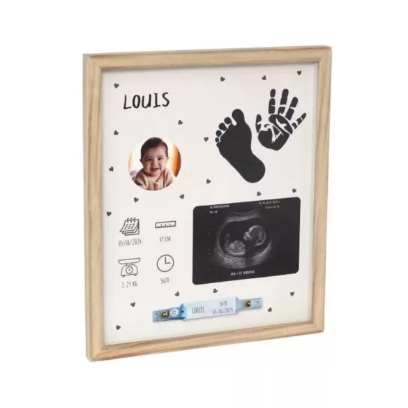 Petit Artichaut birth frame - kéz- és láblenyomat készlet