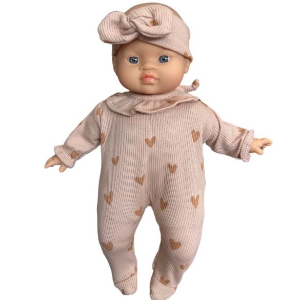 Minikane Maé baba szívecskés rugiban fejpánntal