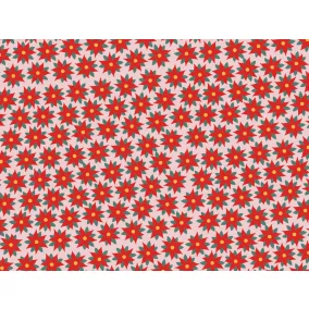 Csomagolópapír - Piros betlehemi csillag - 70×200 cm