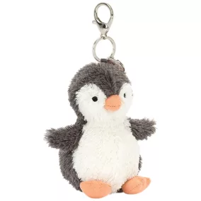 Jellycat plüss - Mogyoró pingvin táskadísz