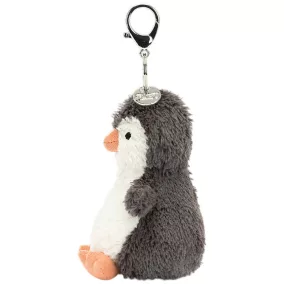 Jellycat plüss - Mogyoró pingvin táskadísz