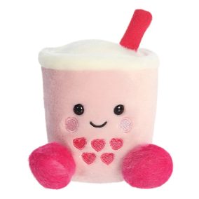 Palm Pals plüss Tangy rózsaszín boba tea - 13 cm