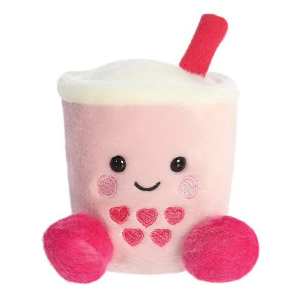 Palm Pals plüss Tangy rózsaszín boba tea - 13 cm
