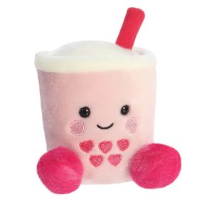 Palm Pals plüss Tangy rózsaszín boba tea - 13 cm