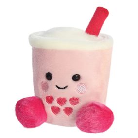 Palm Pals plüss Tangy rózsaszín boba tea - 13 cm