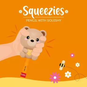 Legami ceruza - Squishy figurával - macis