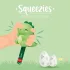 Legami ceruza - Squishy figurával - dinós