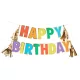 Happy Birthday girland - Szivárvány