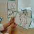 Kidywolf rajzkártya Kidydraw Mini rajztáblához - Állatok és kalózok - Animals & Oceans