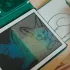 Kidywolf rajzkártya Kidydraw Mini rajztáblához - Állatok és kalózok - Animals & Oceans