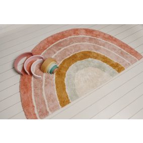 Little Dutch gyerekszőnyeg pink szivárvány 80x130 cm 