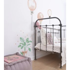 Rózsaszín lufis falmatricák