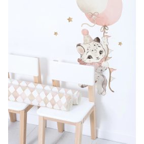 Pink gepárd óriás falmatrica