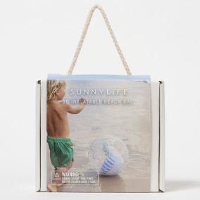   Sunnylife 3D felfújható strandlabda - Sid the Seagull Blue Stripe