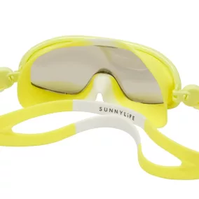 Sunnylife gyerek búvár maszk - Salty the Shark Neon Yellow