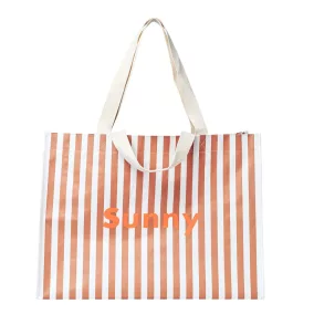Sunnylife strandtáska - Tierra Clay Stripe