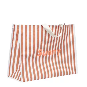 Sunnylife strandtáska - Tierra Clay Stripe