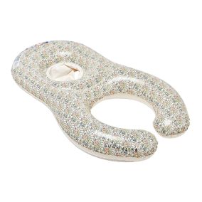   Sunnylife kétszemélyes együtt a babával úszógumi - Into the Garden Ditsy Floral