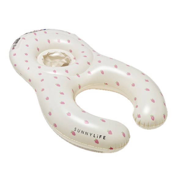 Sunnylife kétszemélyes együtt a babával úszógumi - Strawberry Sunshine