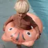 Sunnylife gyerek úszógumi hátul nyitott - Tino the Tiger Clay